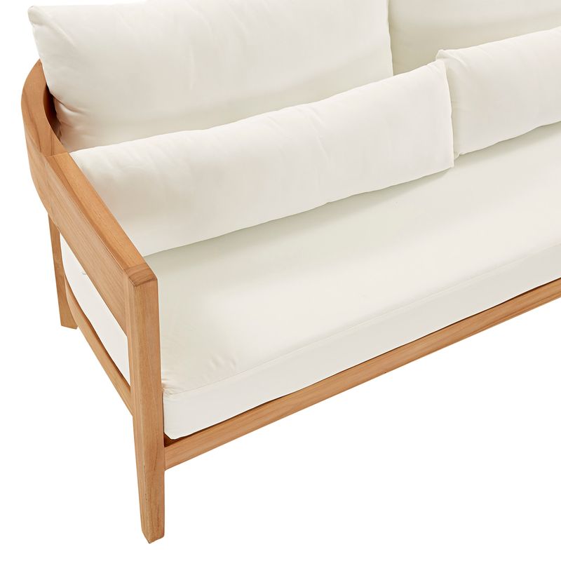 Noosa Outdoor Bleached Teak Sofa