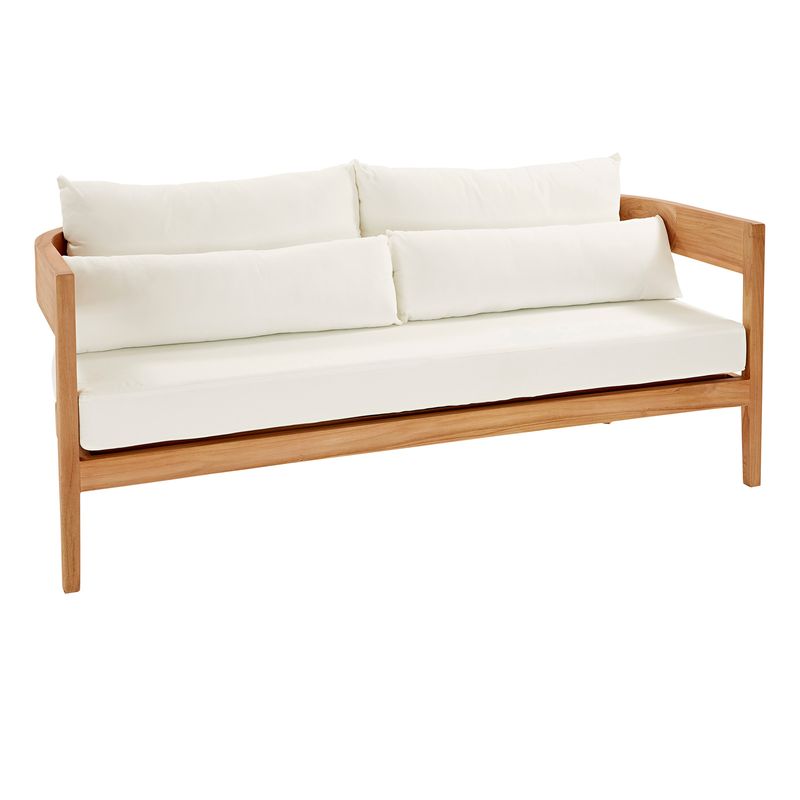 Noosa Outdoor Bleached Teak Sofa