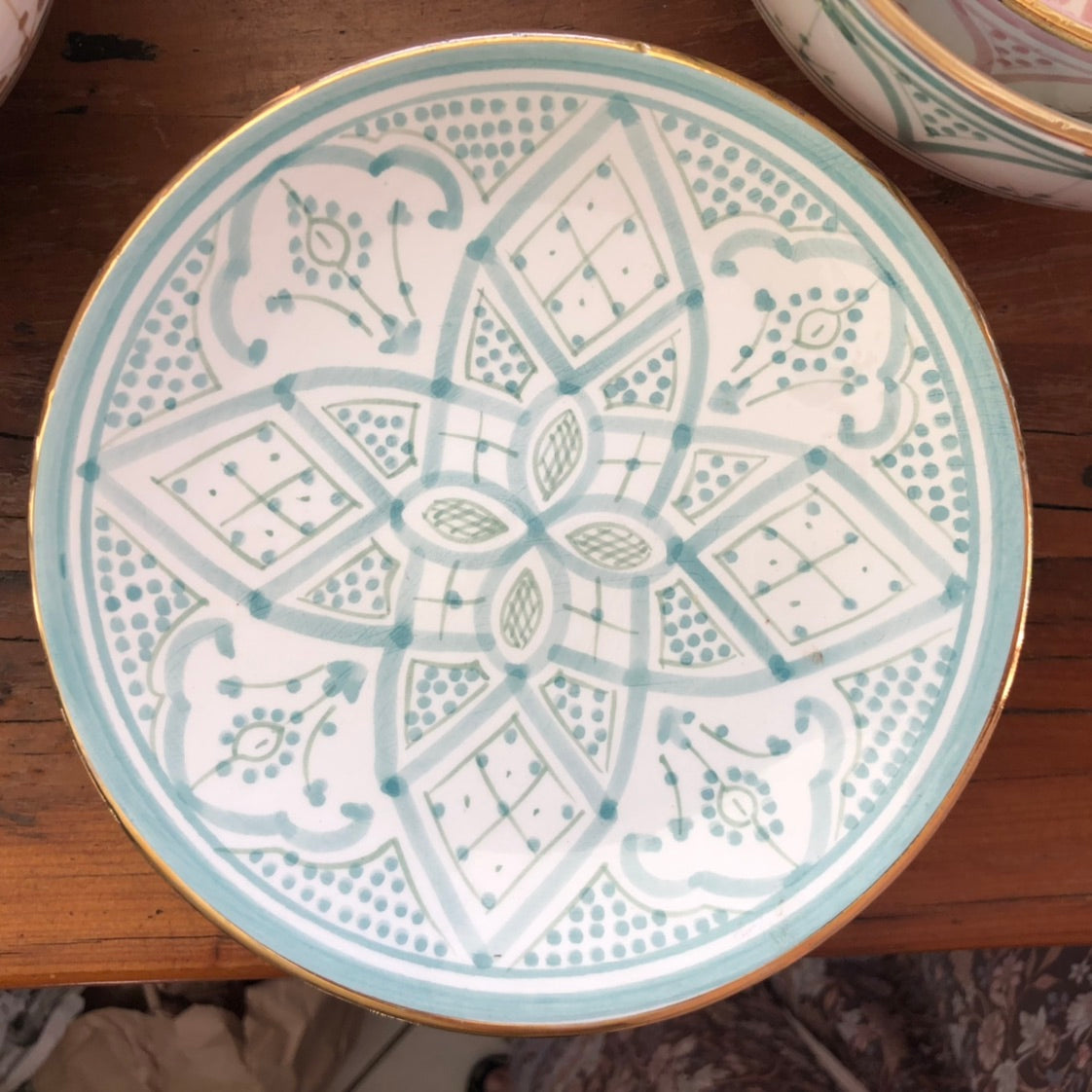 Genuine Rabat Safi Set - Large Plate, Small Plate & Bowl in Mint