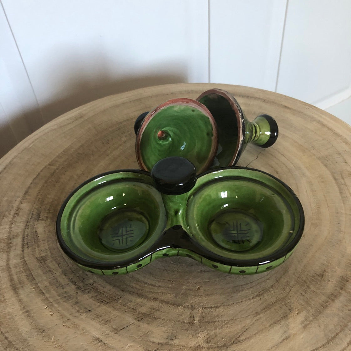 Maroc Mini Dual Tagine in Green