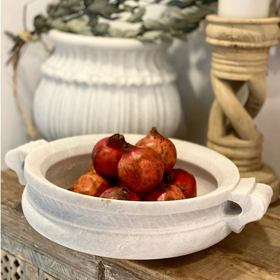 Urli Marble Bowl in White