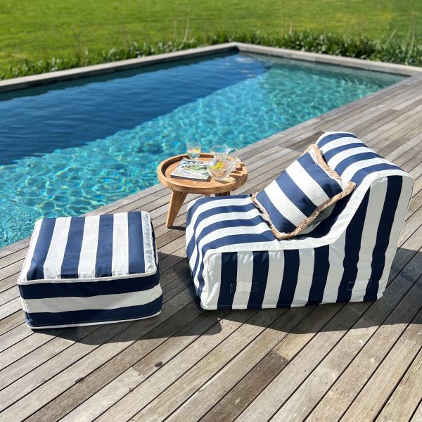 Breeze Chair in Navy Stripe