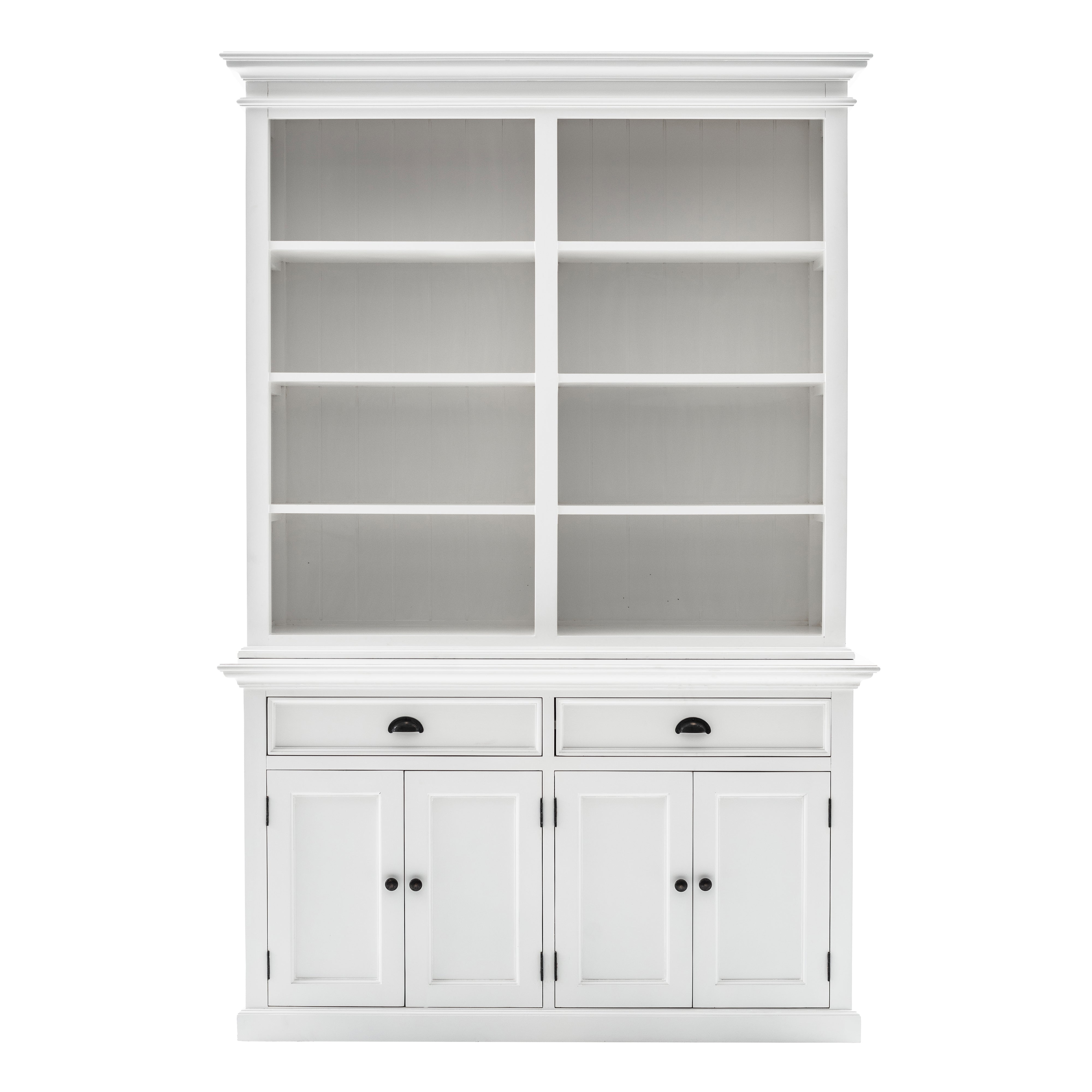 Tiana Beach Buffet Hutch Unit with Eight Shelves