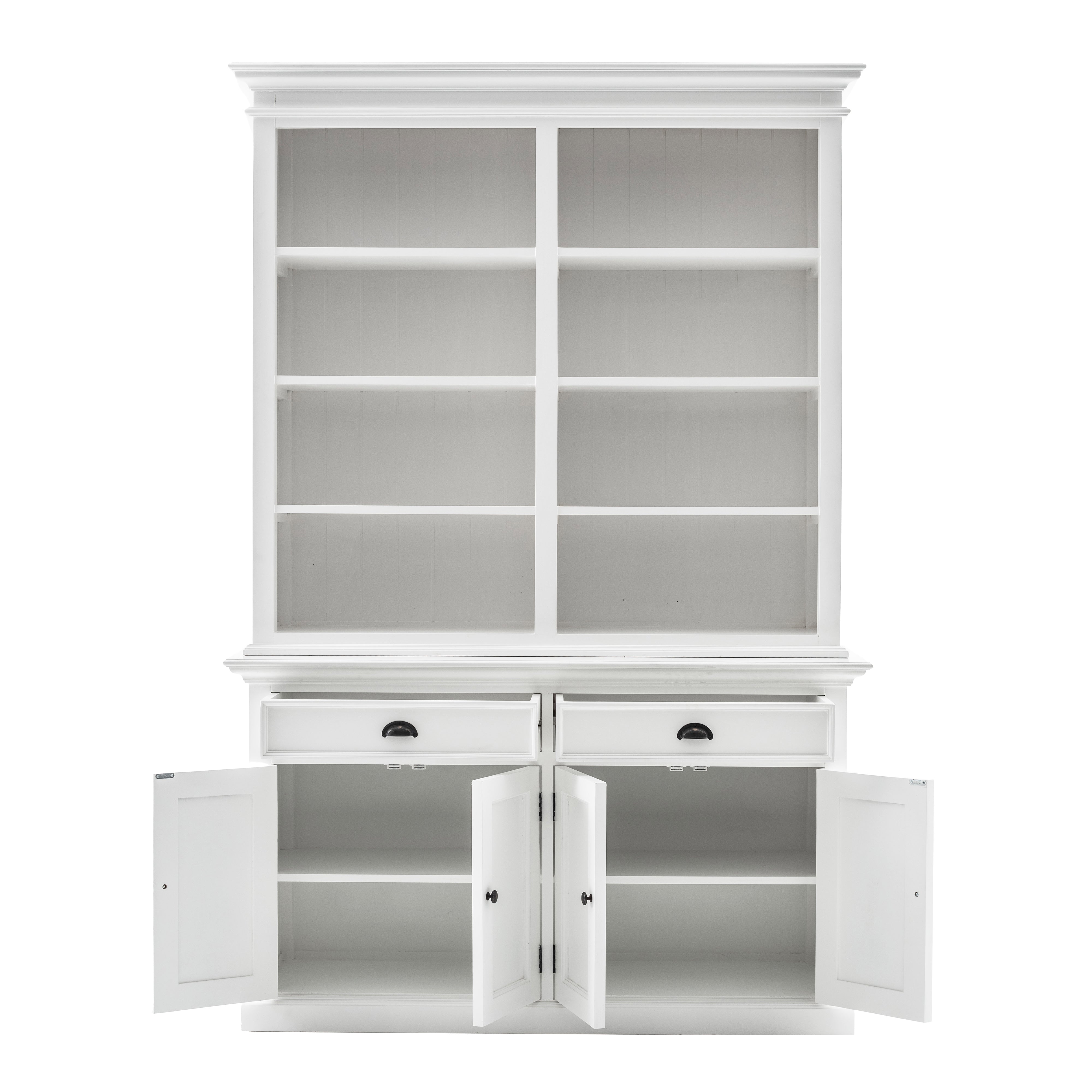 Tiana Beach Buffet Hutch Unit with Eight Shelves