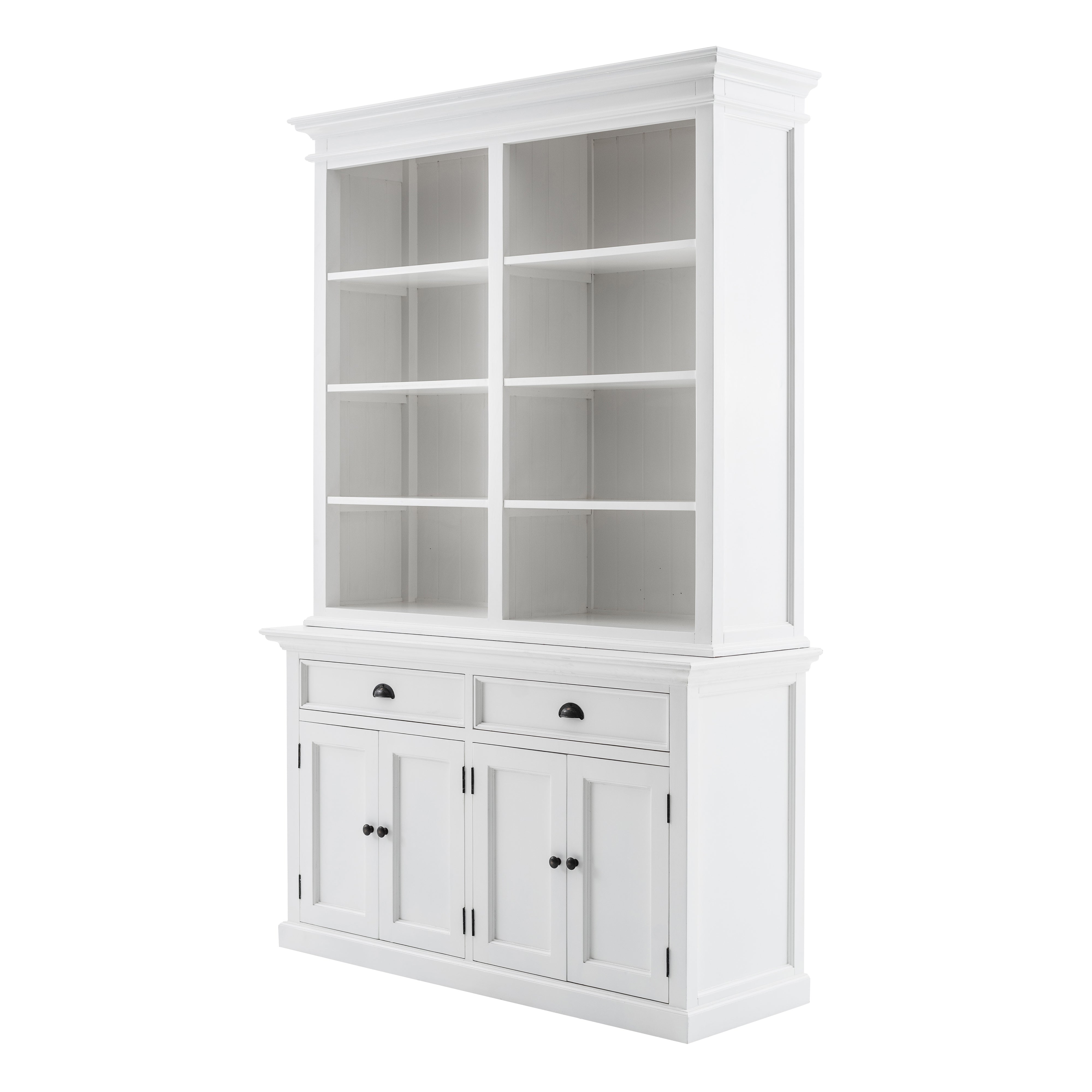 Tiana Beach Buffet Hutch Unit with Eight Shelves