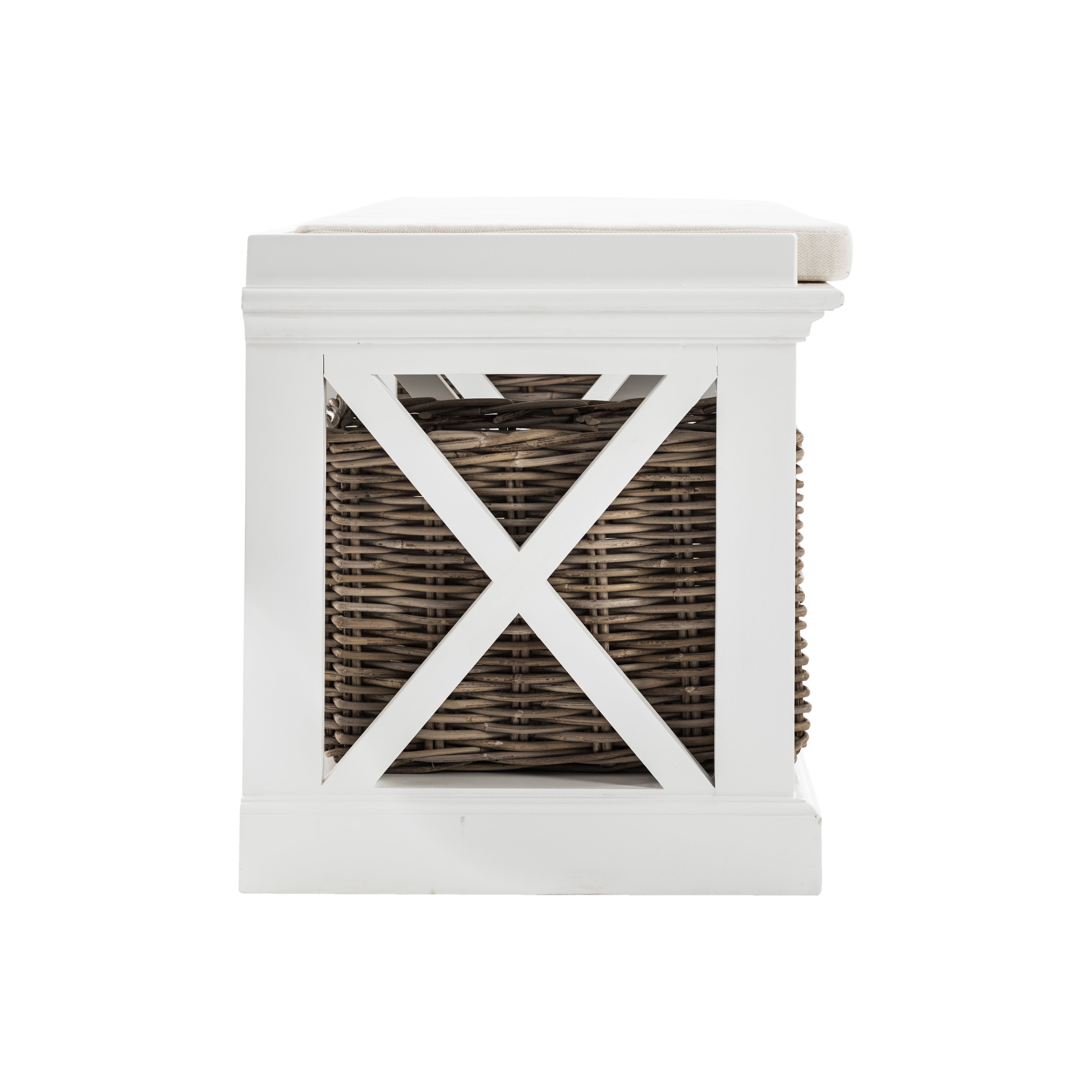 Tiana Beach Bench & Basket Set
