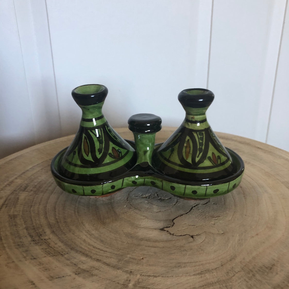 Maroc Mini Dual Tagine in Green