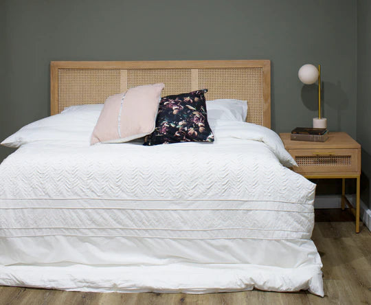 Aranga Timber & Rattan Headboard