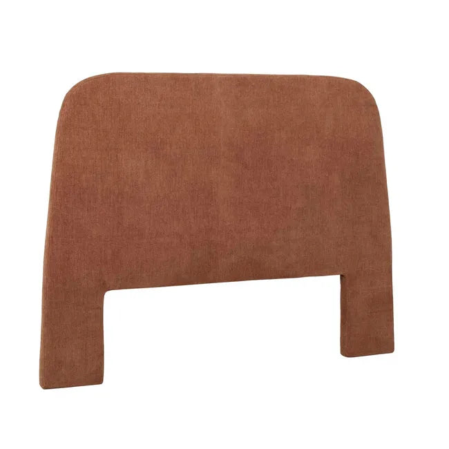 Tapered Upholstered Bedhead in Stone