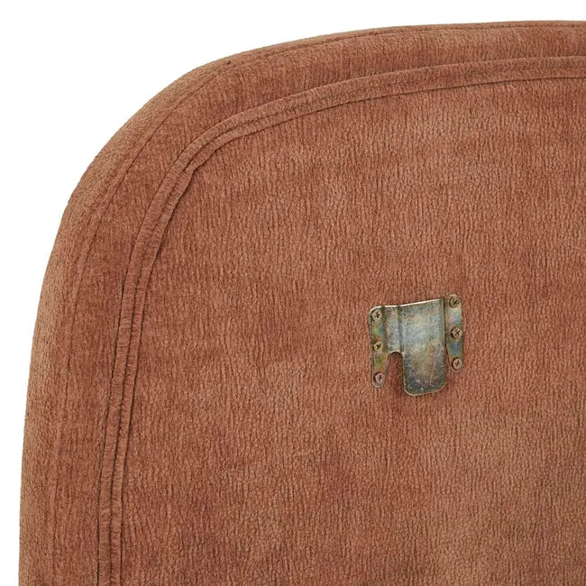 Tapered Upholstered Bedhead in Stone