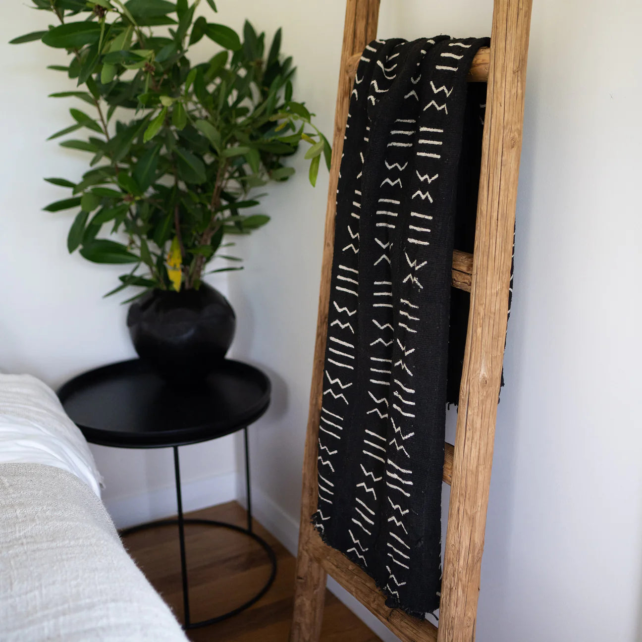 Ebony Mud Cloth Throw