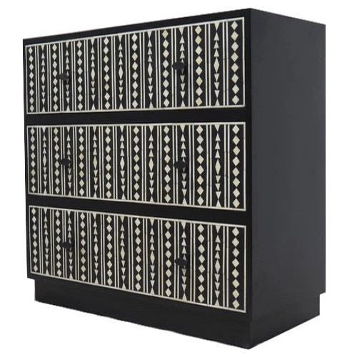 Afro Chest of 3 Drawers