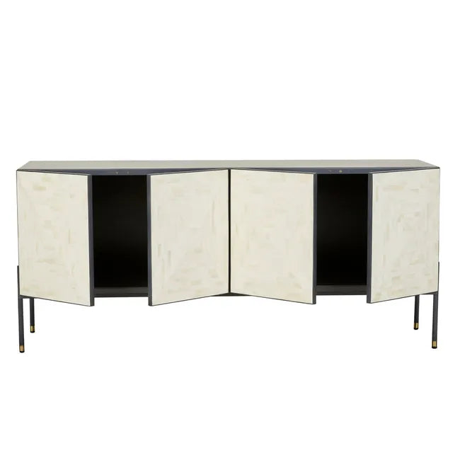 Bone Inlay Buffet in Black and White