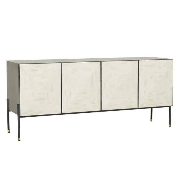 Bone Inlay Buffet in Black and White