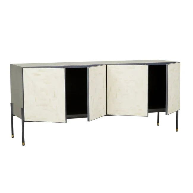 Bone Inlay Buffet in Black and White