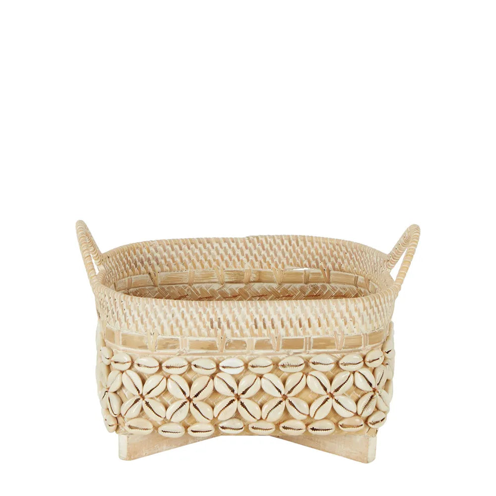 Bayu Shell Woven Basket
