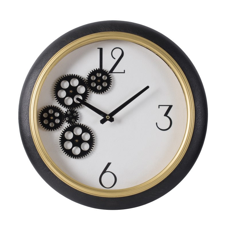 Black & White Gear Clock