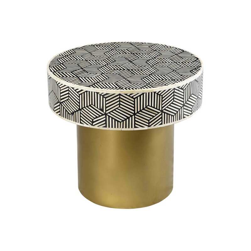 Bone Inlay Ikat Three-Drawer Dresser