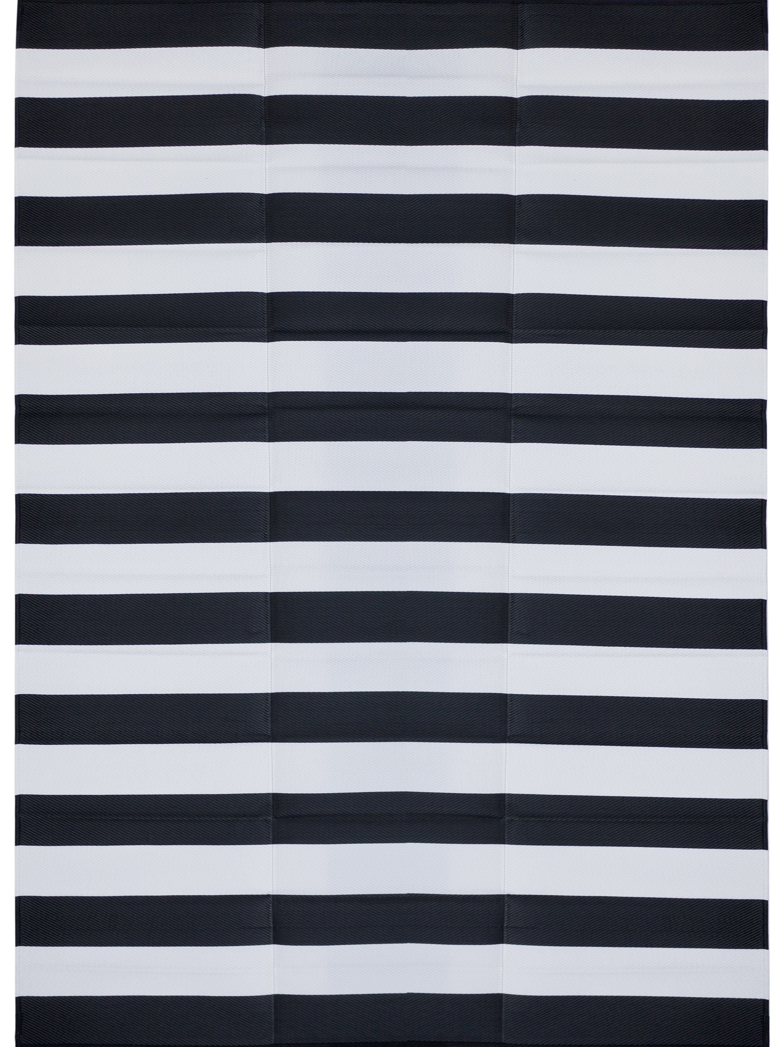 Brittany Recycled Plastic Outdoor Rug in Navy