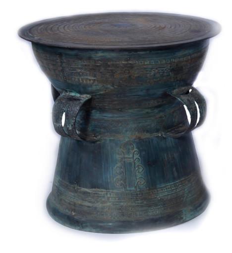 Handbeaten Rain Drum with Etched Detail - Small