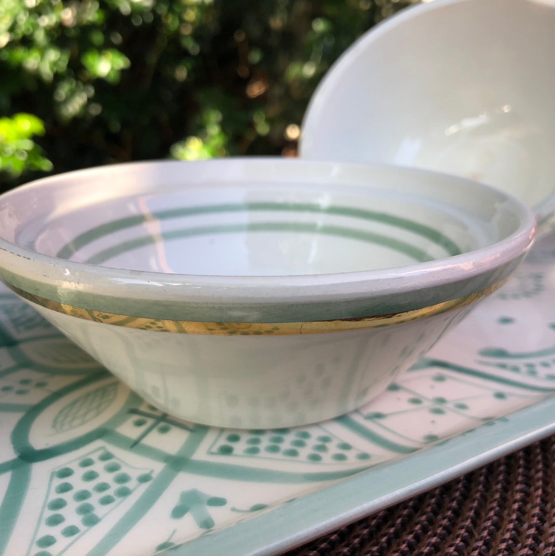 Pastel Safi Serving Plate in Mint