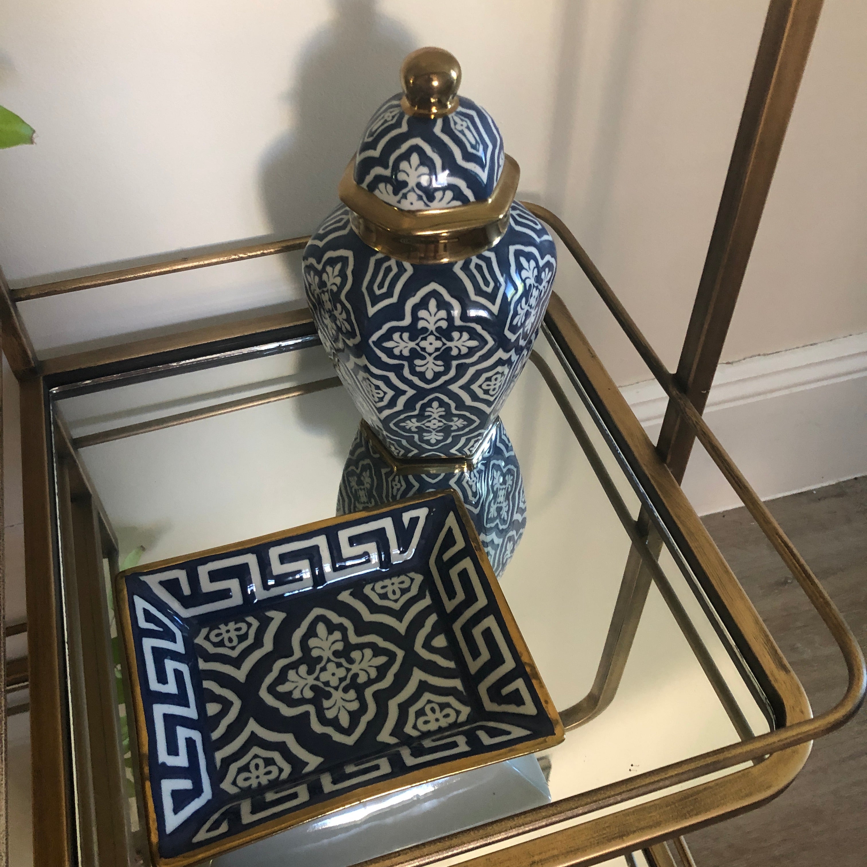 Tangier Garden Ceramic Ginger Jar