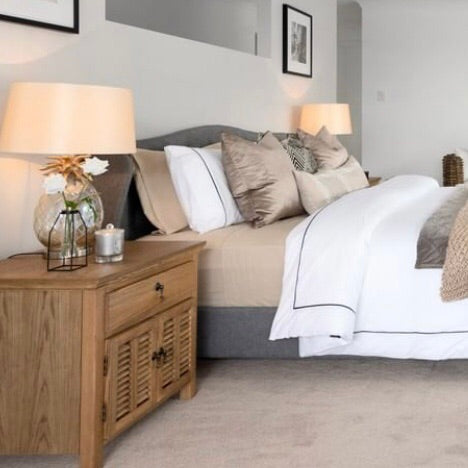 Louvre Bedside Table in Oak