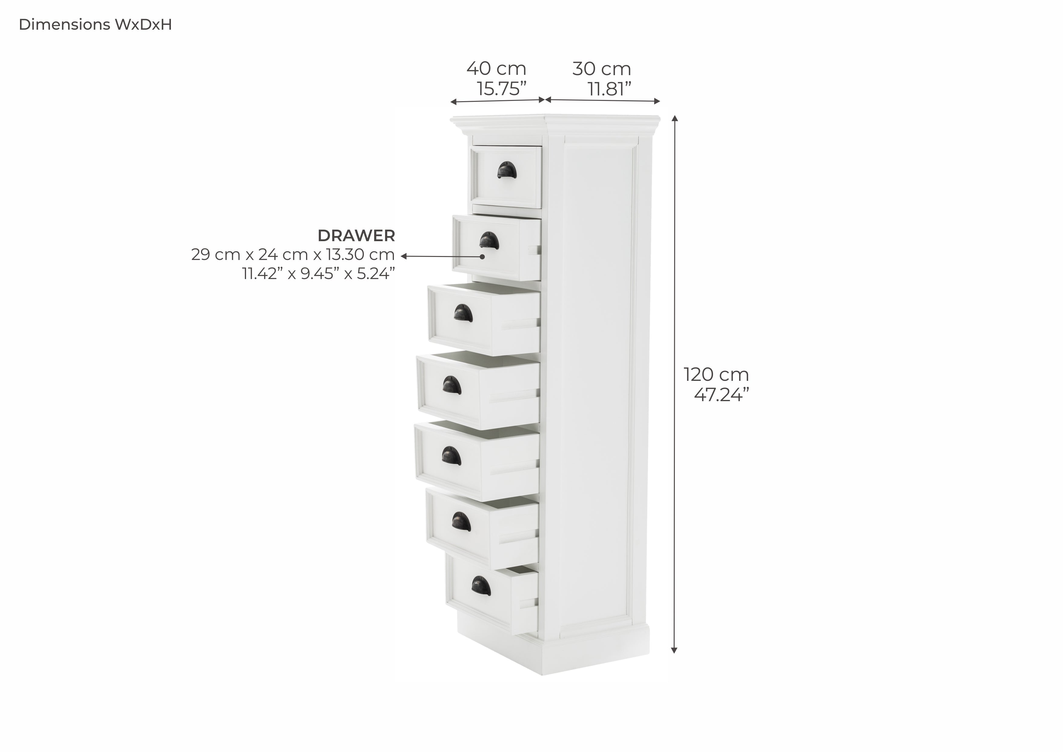 Tiana Beach Storage Unit with Drawers