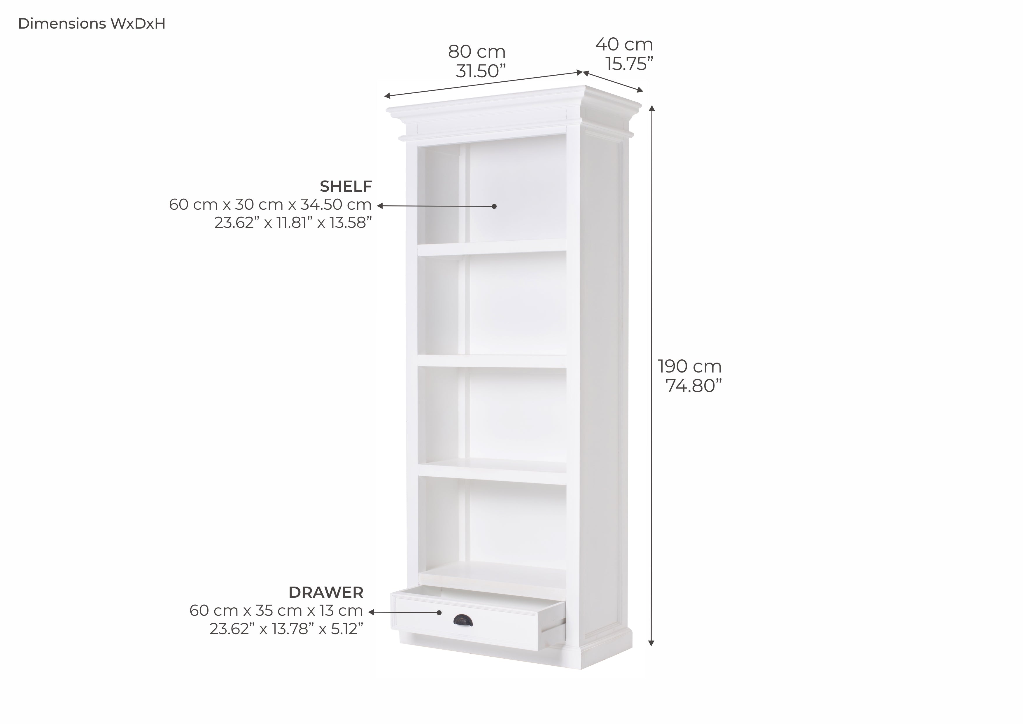 Tiana Beach Bookcase