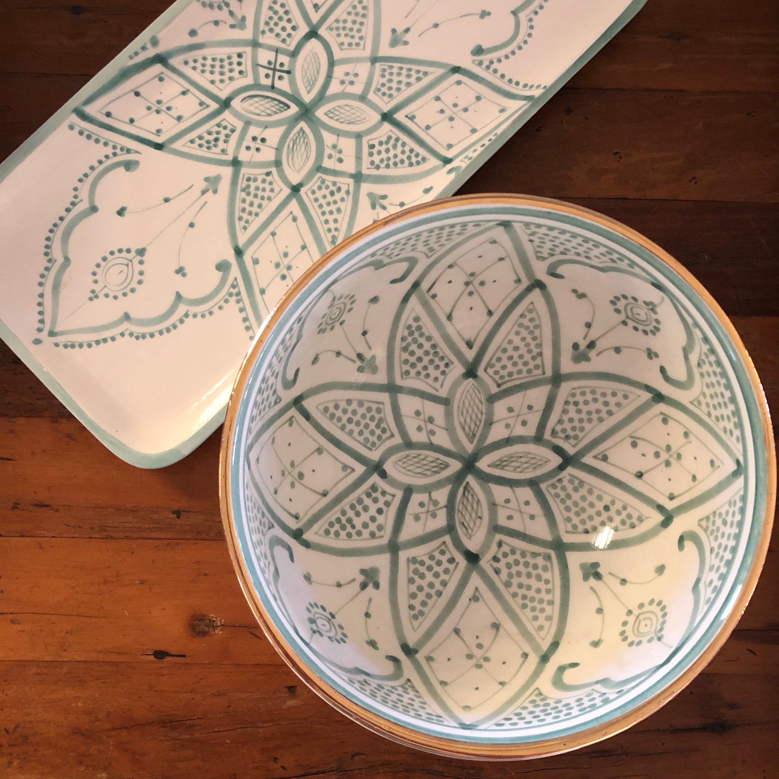Pastel Safi Bowl - Large in Mint