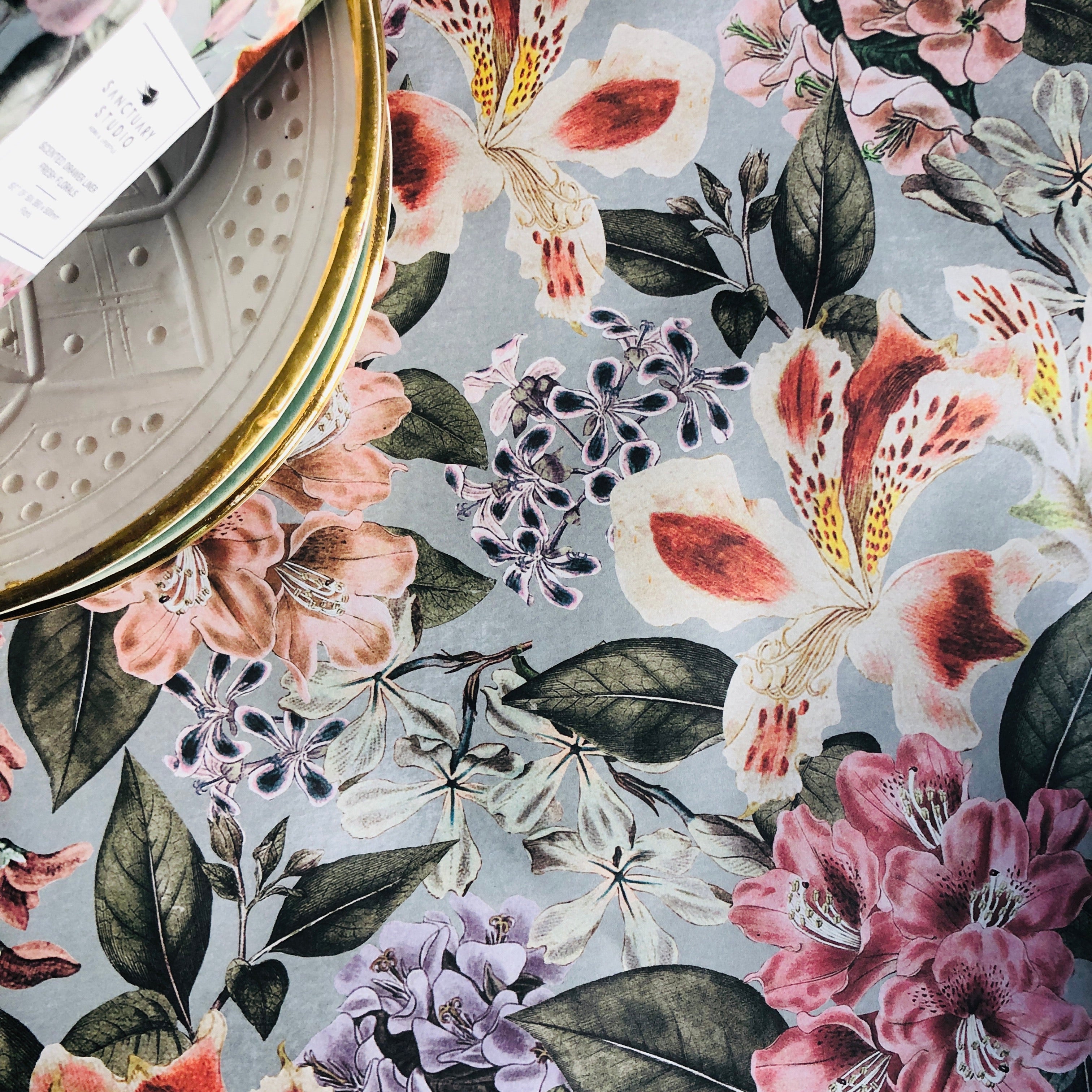 Flora Drawer Liners - Set of 6