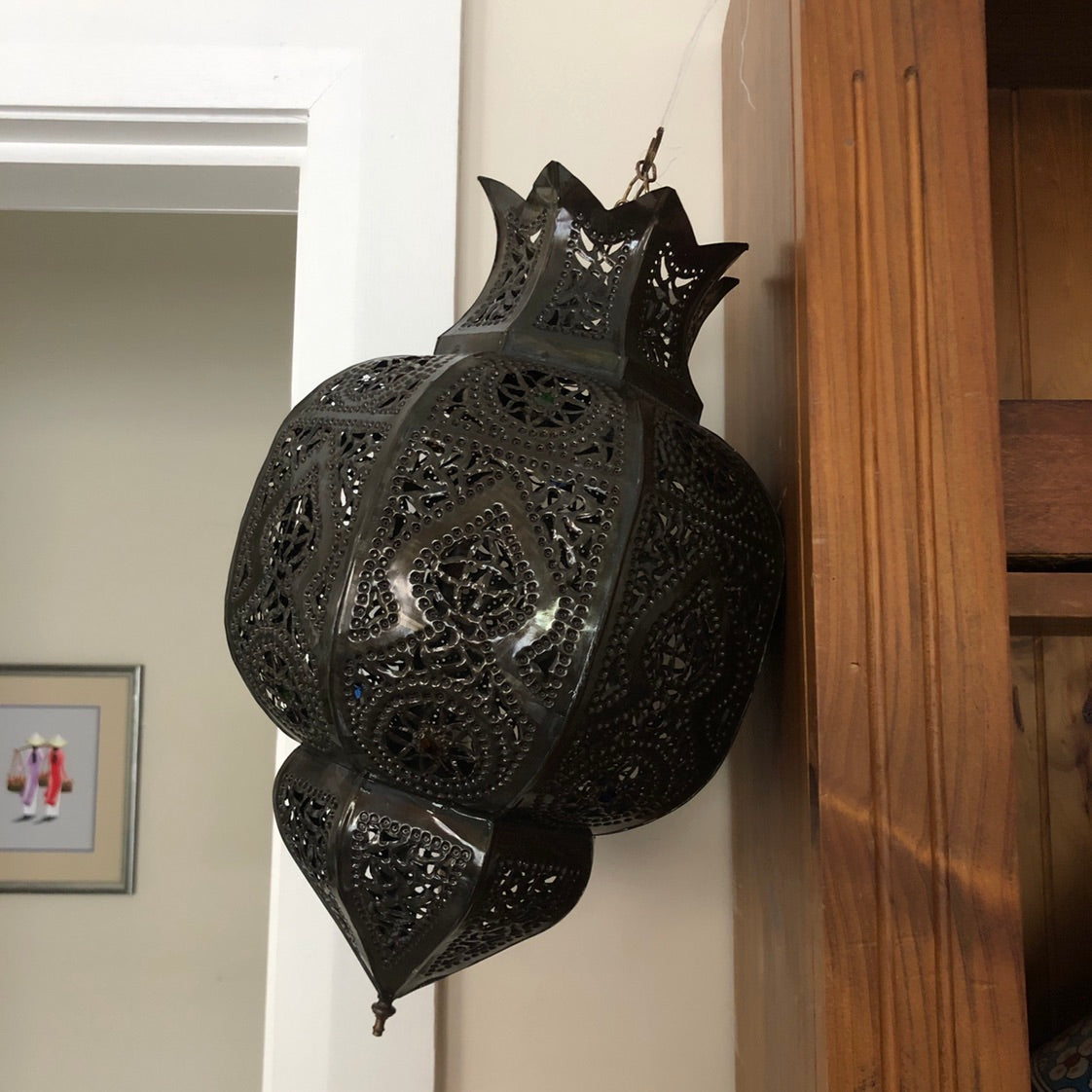 Genuine Moroccan Fretwork Pendant Light Shade - Rachid