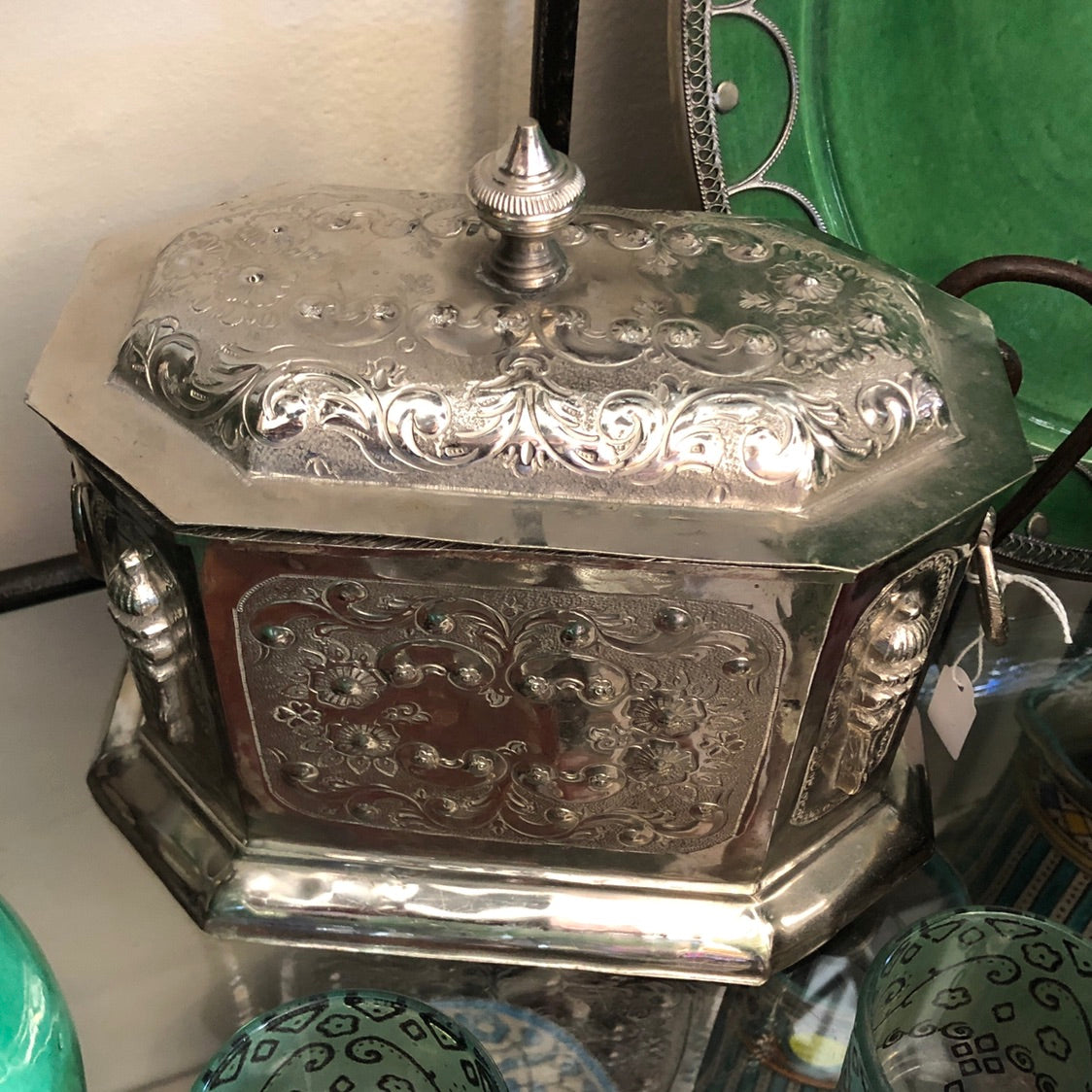 Moroccan Silver Nickel Tray