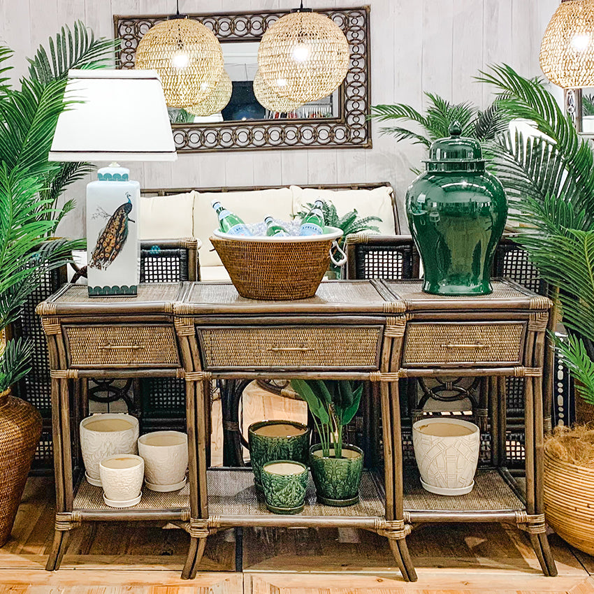 Seminyak Rattan Drinks Cooler