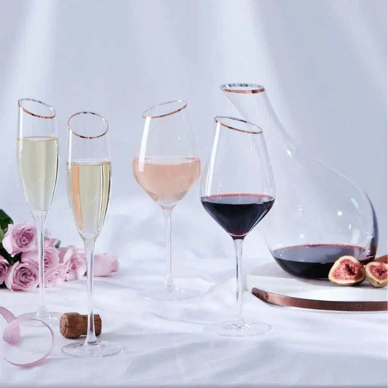 Manhattan Elegance Stemmed Wine Glasses