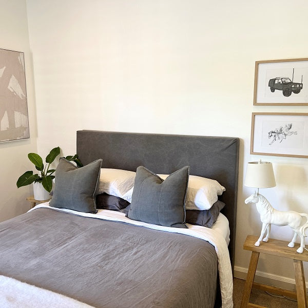 Newport Cotton Bedhead in Charcoal