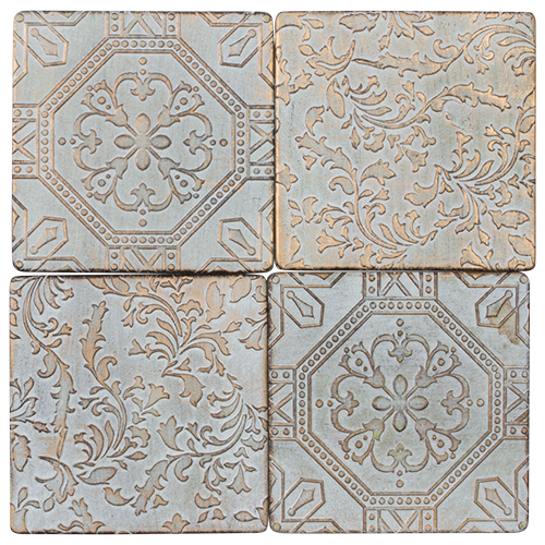 Elegance Stone-Look Coasters - Set of 4