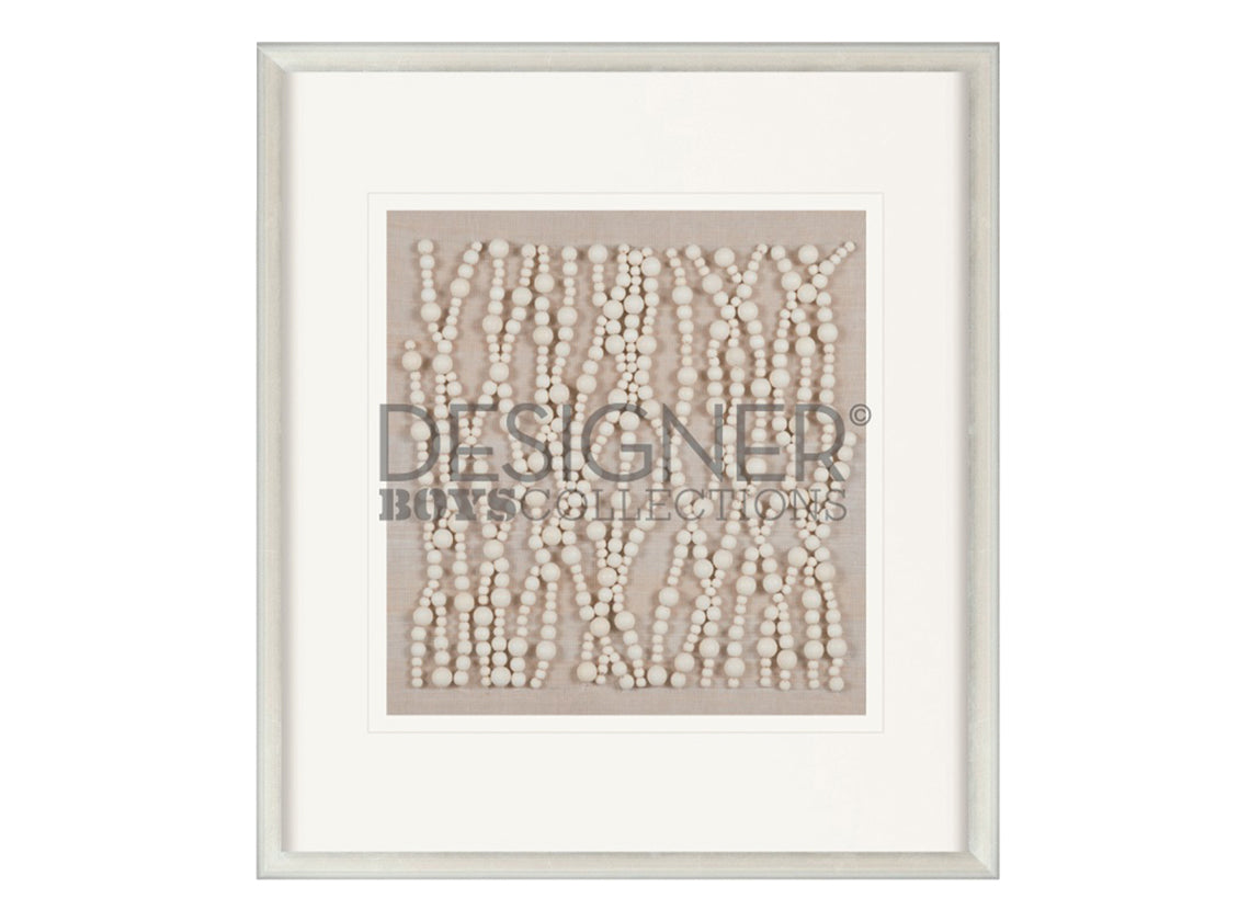 Criss Cross Textile Artwork by Designer Boys in White