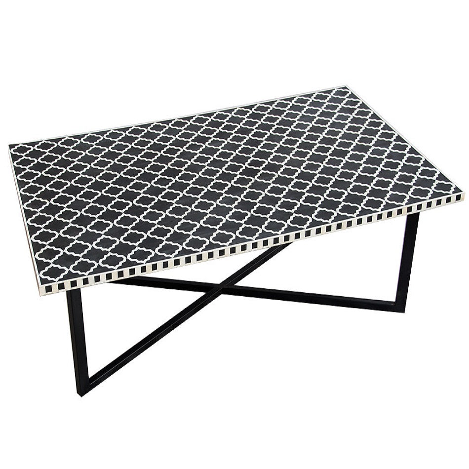 Pali Feather Bone Round Coffee Table