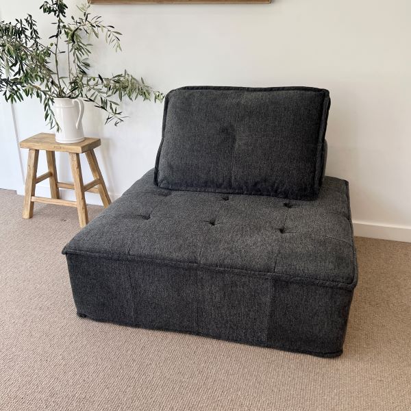 Jersey Modular Sofa Unit in Coal