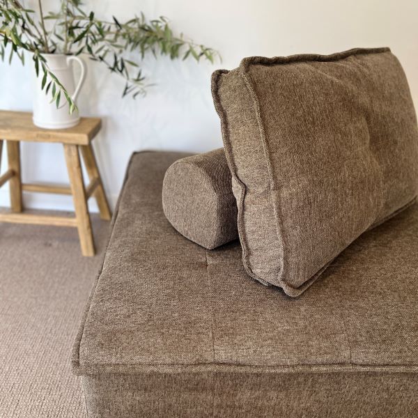 Jersey Modular Sofa Unit in Cocoa
