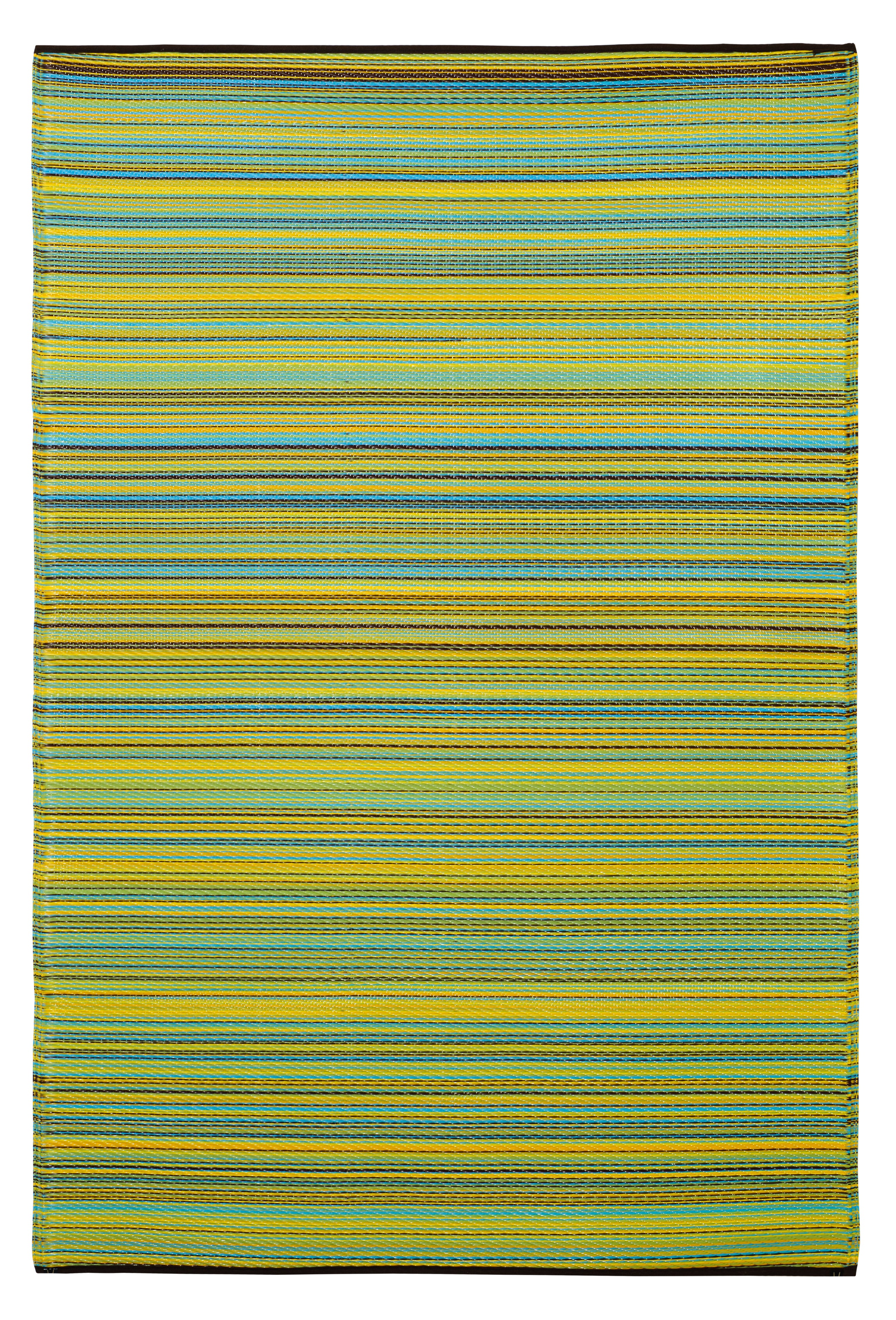 Cancun Lemon & Apple Green Plastic Rug