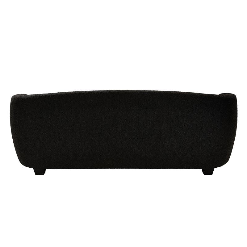 Jesse Curved Sofa in Charcoal Boucle