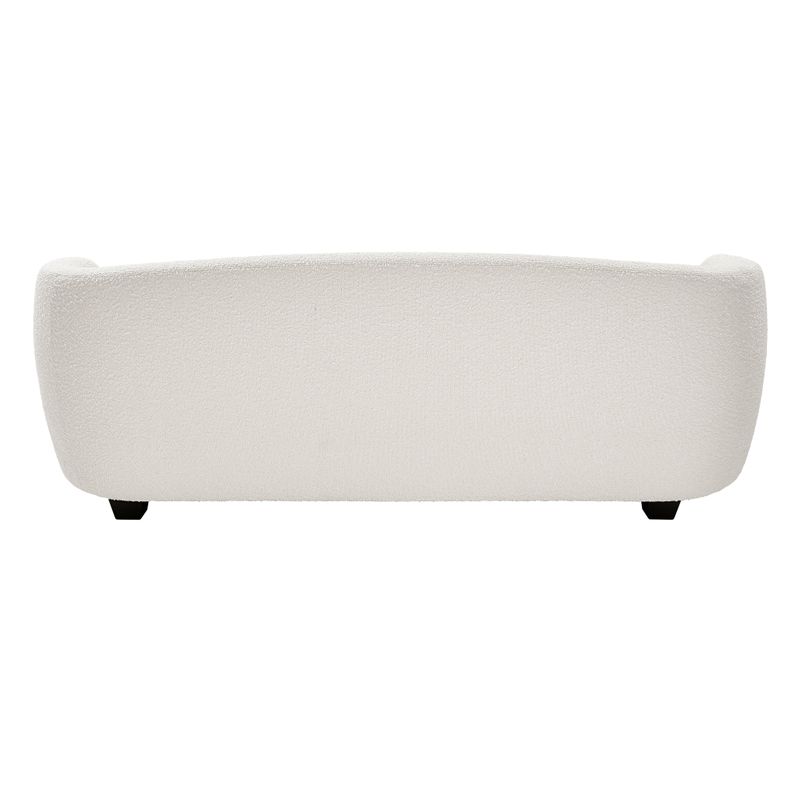 Jesse Curved Sofa in Cream Boucle