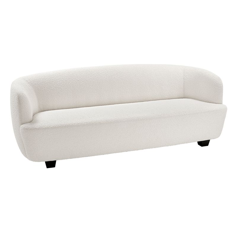 Jesse Curved Sofa in Cream Boucle