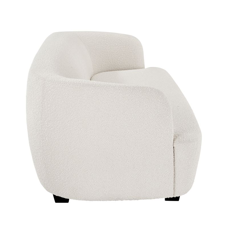 Jesse Curved Sofa in Cream Boucle