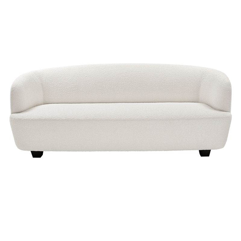 Jesse Curved Sofa in Cream Boucle