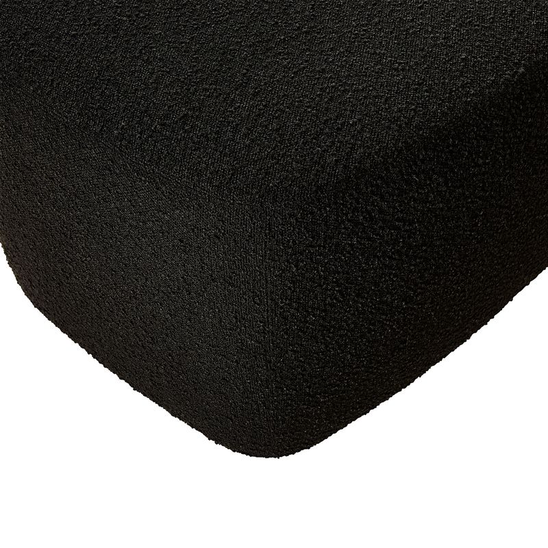 Jesse Ottoman in Charcoal Boucle