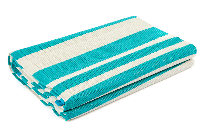 Cherai Aqua Plastic Rug