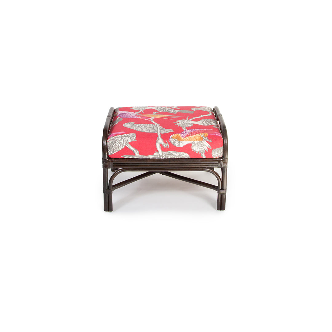 Chloe Ottoman in Aviary Pomegranate